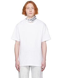 T-shirt girocollo lavorata a maglia bianca di Y/Project
