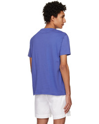 T-shirt girocollo lavorata a maglia bordeaux di Polo Ralph Lauren