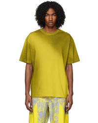 T-shirt girocollo lavorata a maglia gialla di A-Cold-Wall*
