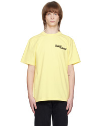 T-shirt girocollo lavorata a maglia gialla di Sunflower