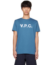 T-shirt girocollo lavorata a maglia grigia di A.P.C.