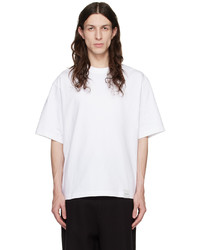T-shirt girocollo lavorata a maglia grigia di Calvin Klein