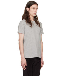 T-shirt girocollo lavorata a maglia grigia di Tom Ford