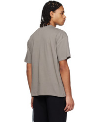 T-shirt girocollo lavorata a maglia grigia di A-Cold-Wall*