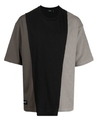 T-shirt girocollo lavorata a maglia grigio scuro di FIVE CM