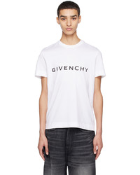 T-shirt girocollo lavorata a maglia marrone chiaro di Givenchy