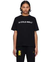 T-shirt girocollo lavorata a maglia nera di A-Cold-Wall*