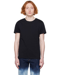 T-shirt girocollo lavorata a maglia nera di A.P.C.