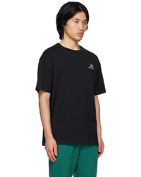 T-shirt girocollo lavorata a maglia nera di New Balance