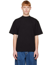 T-shirt girocollo lavorata a maglia nera di Eytys