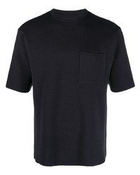 T-shirt girocollo lavorata a maglia nera di Snow Peak