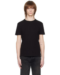 T-shirt girocollo lavorata a maglia nera di Tom Ford