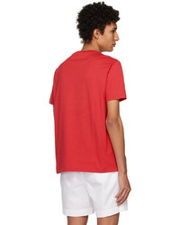T-shirt girocollo lavorata a maglia rossa di Polo Ralph Lauren