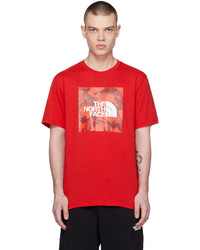 T-shirt girocollo lavorata a maglia rossa di The North Face
