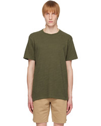 T-shirt girocollo lavorata a maglia verde oliva di rag & bone
