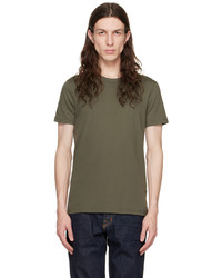 T-shirt girocollo lavorata a maglia verde scuro di Tom Ford
