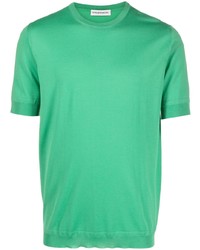 T-shirt girocollo lavorata a maglia verde di GOES BOTANICAL