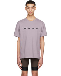 T-shirt girocollo lavorata a maglia viola chiaro di MAAP