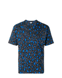 T-shirt girocollo leopardata grigio scuro di Kenzo