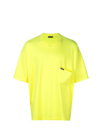 T-shirt girocollo lime di Balenciaga