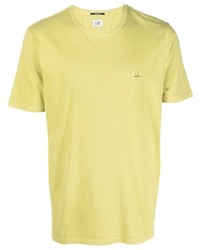 T-shirt girocollo lime di C.P. Company