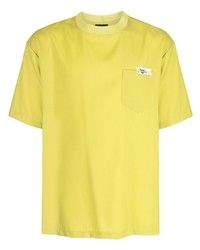 T-shirt girocollo lime di Emporio Armani