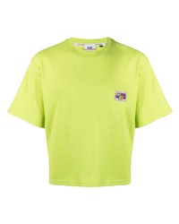 T-shirt girocollo lime di Gcds