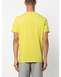 T-shirt girocollo lime di Moncler