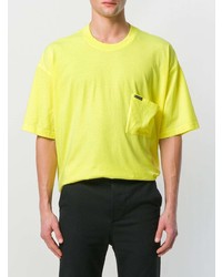 T-shirt girocollo lime di Balenciaga