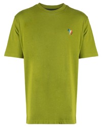 T-shirt girocollo lime di PS Paul Smith