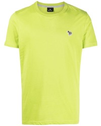 T-shirt girocollo lime di PS Paul Smith