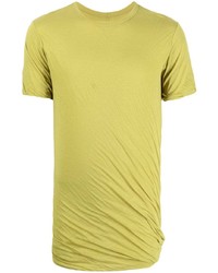 T-shirt girocollo lime di Rick Owens