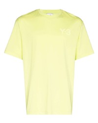 T-shirt girocollo lime di Y-3