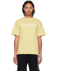 T-shirt girocollo marrone chiaro di A-Cold-Wall*