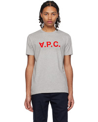 T-shirt girocollo marrone chiaro di A.P.C.