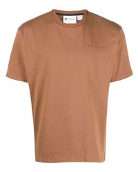 T-shirt girocollo marrone chiaro di adidas