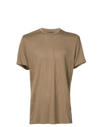 T-shirt girocollo marrone chiaro di adidas