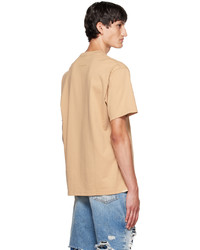 T-shirt girocollo marrone chiaro di Mastermind World