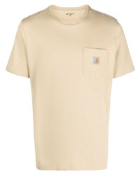 T-shirt girocollo marrone chiaro di Carhartt WIP