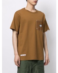 T-shirt girocollo marrone chiaro di Izzue