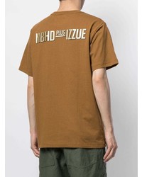 T-shirt girocollo marrone chiaro di Izzue