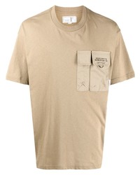 T-shirt girocollo marrone chiaro di Chocoolate