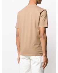 T-shirt girocollo marrone chiaro di Maison Margiela