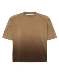 T-shirt girocollo marrone chiaro di Dion Lee