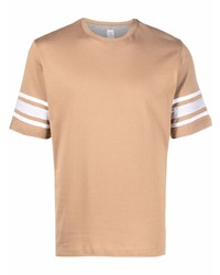 T-shirt girocollo marrone chiaro di Eleventy