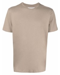 T-shirt girocollo marrone chiaro di Frame