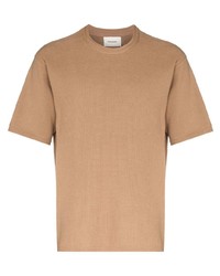 T-shirt girocollo marrone chiaro di Holzweiler