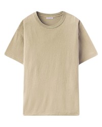 T-shirt girocollo marrone chiaro di John Elliott