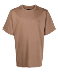 T-shirt girocollo marrone chiaro di Juun.J