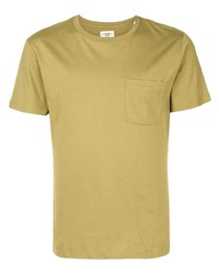 T-shirt girocollo marrone chiaro di Kent & Curwen